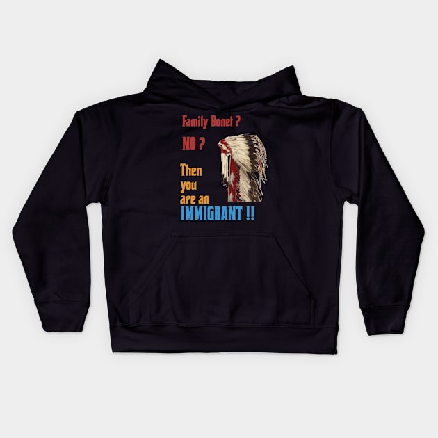 IMMIGRANT Kids Hoodie by Drew-Drew